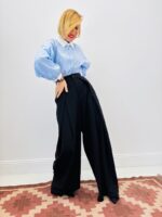 Chemise Rayée Coupe Courte Col Contrasté – Image 5