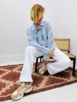 Chemise Rayée Avec Cordon 100% Coton