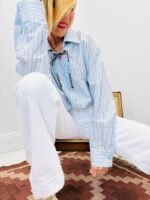 Chemise Rayée Avec Cordon 100% Coton – Image 4