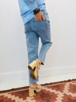 Jean Coupe Droite Brodé Fraises – Image 6