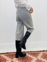 Bermuda Strass Denim Coupe Large Éclat Dégradé – Image 5