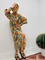 Robe Longue Imprimé Agrumes - Marque Palme – Image 4