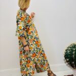 Robe Longue Imprimé Agrumes - Marque Palme