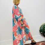 Robe Longue Imprimé Corail Multicolore - Marque Palme