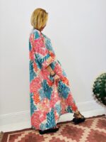 Robe Longue Imprimé Corail Multicolore - Marque Palme