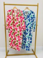 Robe Longue Imprimé Oiseaux - Marque Palme – Image 2