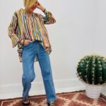 Chemise Fluide Rayures Multicolores - Marque Palme