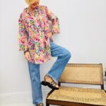 Chemise Fluide Imprimé Floral Multicolore  - Marque Palme