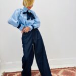 Chemise Col Victorien En Coton Avec Lavallière