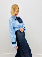 Chemise Col Victorien En Coton Avec Lavallière – Image 4