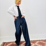 Chemise Blanche En Coton Avec Cravate Amovible