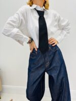 Chemise Blanche En Coton Avec Cravate Amovible – Image 4