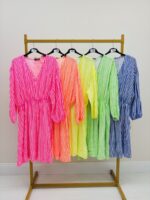 Robe Rayée En Coton Coupe Oversize Esprit Soleil – Image 3