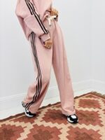 Pantalon Jogg En Coton Bandes Latérales Contrastées – Image 3