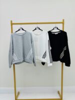 Sweat Esprit Sport Chic En Coton Détail Bandes Contrastées – Image 6