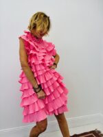 Robe Volants Dos Nu Effet Couture Spectaculaire