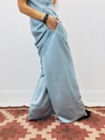 Pantalon Large Satiné En Viscose Élégance Fluide – Image 2