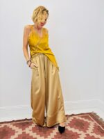 Pantalon Large Satiné En Viscose Élégance Fluide – Image 7