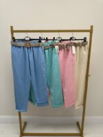 Pantalon Confort Rose Coupe Ajustée – Élégance Décontractée Grande Taille – Image 3