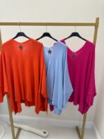 Pull Oversize Col V Dos Boutonné – Style Affirmé Grande Taille – Image 3