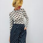 Top À Pois Col Montant En Viscose Esprit Rétro Chic