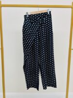 Pantalon À Pois Boutonnage Décalé Coupe Large – Image 4