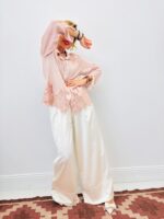 Chemise Satinée En Viscose Finition Dentelle – Image 2