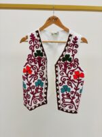 Gilet Sans Manches Brodé En Coton Esprit Bohème Couture – Image 4