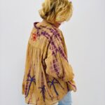 Blouse Tie & Dye En Coton Coupe Fluide