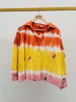 Chemise En Gaze De Coton Tie & Dye Brodée – Image 2