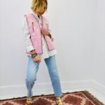 Gilet Matelassé En Coton Brodé Esprit Folk Chic