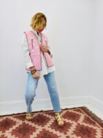 Gilet Matelassé En Coton Brodé Esprit Folk Chic