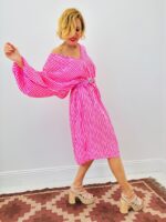 Robe Rayée En Coton Coupe Oversize Esprit Soleil – Image 2