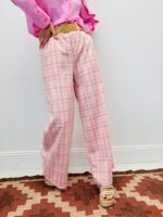 Pantalon Large À Carreaux - Marque Vogue – Image 8