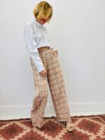 Pantalon Large À Carreaux - Marque Vogue – Image 5