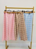 Pantalon Large À Carreaux - Marque Vogue – Image 2