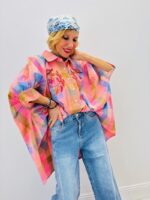 Chemise Motif Madras Brodée