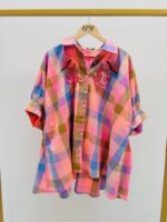 Chemise Motif Madras Brodée – Image 2