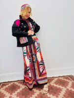 Veste Bohème Toile De Jean  – Broderies Colorées & Esprit Artisan – Image 3