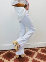 Jean Coupe Wide Leg À Boutons Bijoux – Image 7