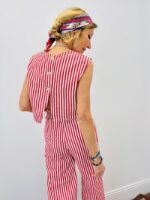 Crop Top Rayé Coton Coupe Structurée – Image 5