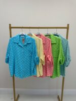 Chemise Grande Taille À Pois Esprit Estival – Image 3