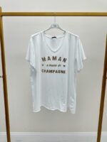 T-Shirt Grande Taille “Maman A Besoin De Champagne” – Esprit Chic & Fun – Image 3