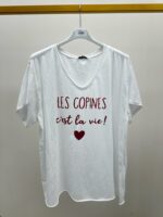 T-Shirt Grande Taille “Les Copines C’Est La Vie !” – Esprit Fun & Complice – Image 5