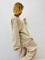 Pull Détail Broderie Anglaise 100% Coton