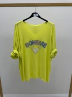 T-Shirt Fluide Bonne Mine Cœur Brodé & Strass – Esprit Fun & Lumineux – Image 4