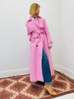 Trench Long Classique Ceinturé Coupe Structurée – Image 5