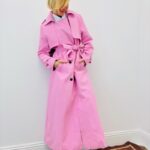 Trench Long Classique Ceinturé Coupe Structurée