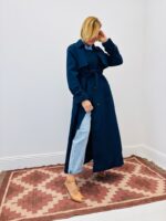 Trench Long Classique Ceinturé Coupe Structurée – Image 8