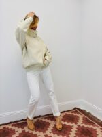 Veste Simili Cuir Col Entonnoir Coupe Structurée – Image 3